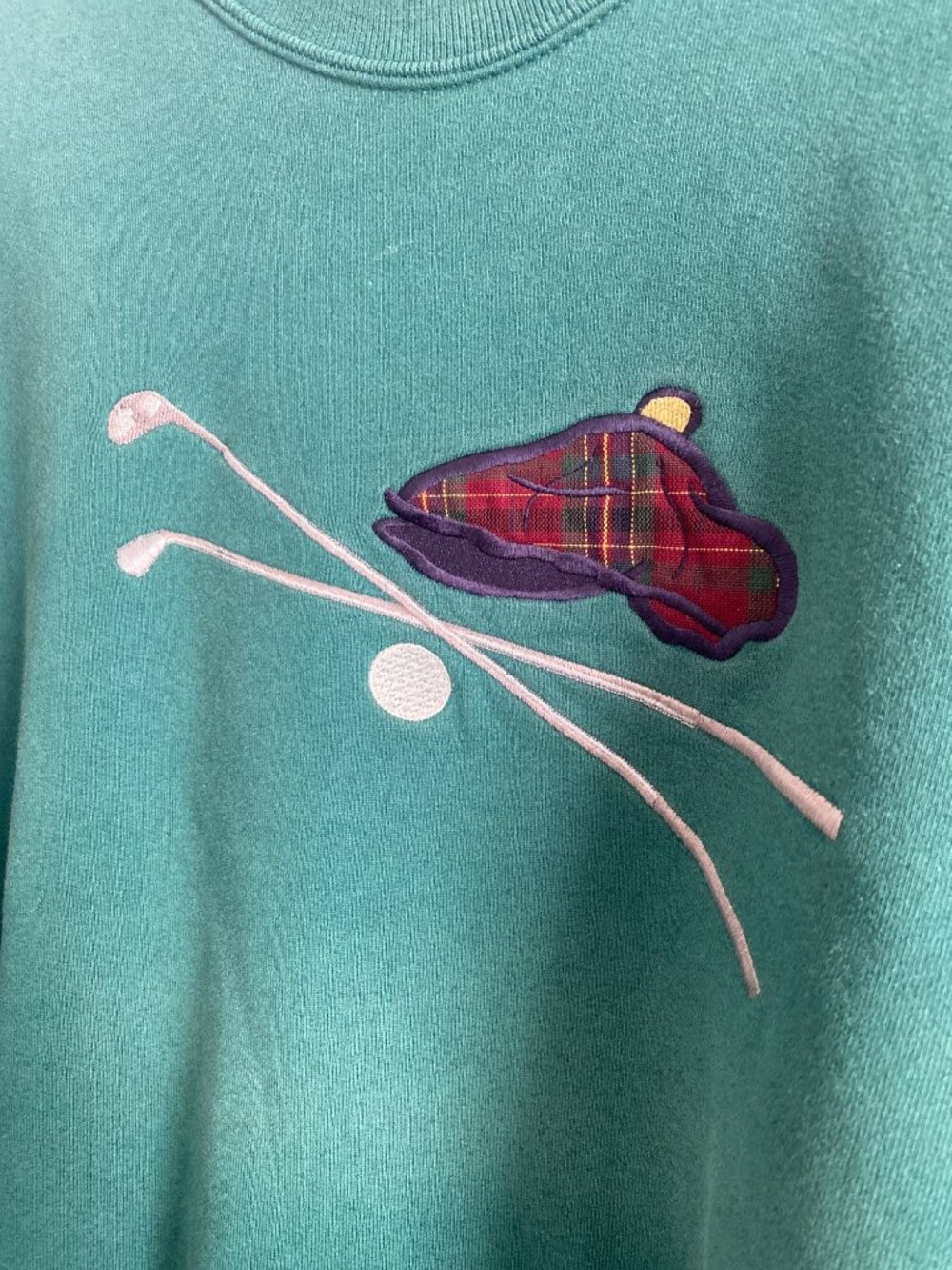 Vintage Golf Sweatshirt Green Pullover Size Men's XL - Picture 2 of 7